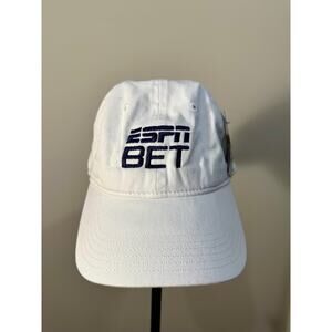 New Champion ESPN Bet Baseball White Cap One Size